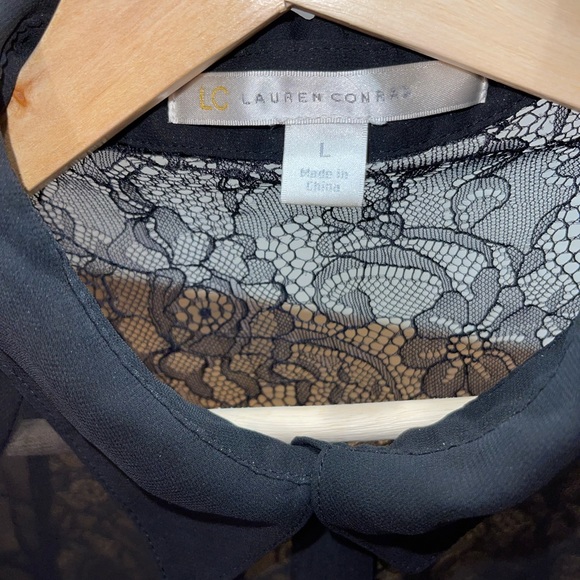 Lauren Conrad Lace Button Up Shirt - Picture 3 of 4